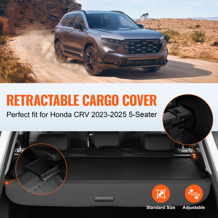Retractable Cargo Cover For Honda Crv 2023 2024 Upgraded Rear Trunk Cover