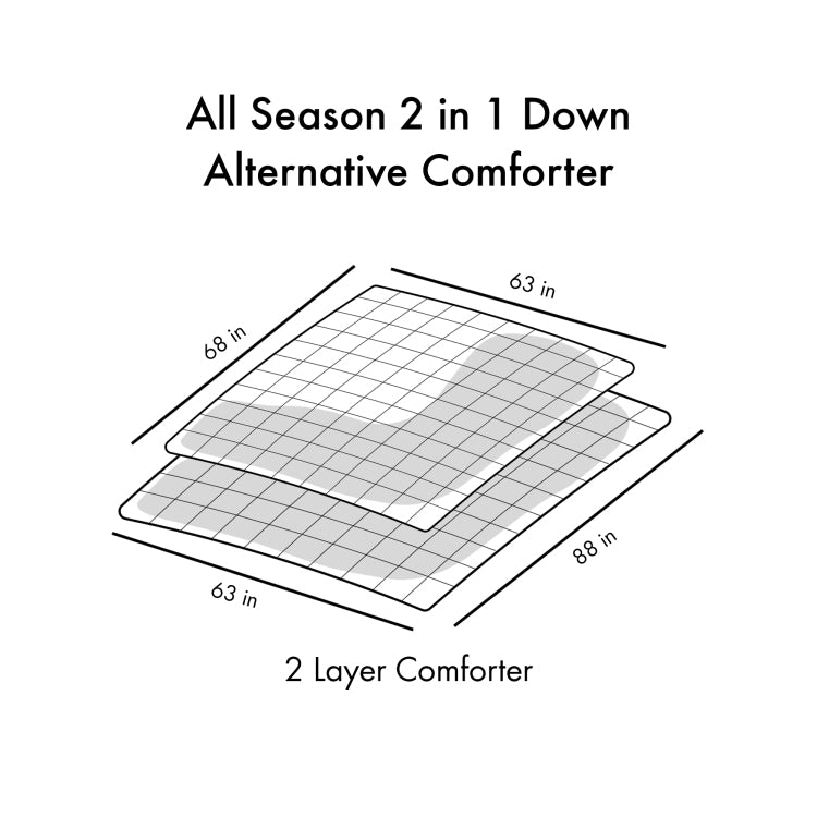 Twin All Season 2 In 1 Down Alternative Comforter