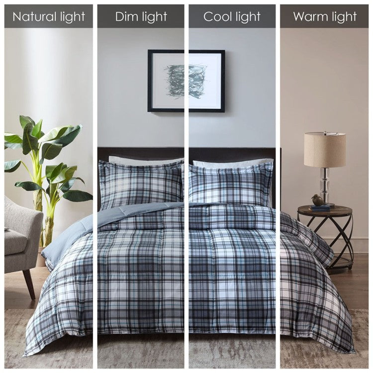 King Cal King 3M Scotchgard Down Alternative All Season Comforter Set