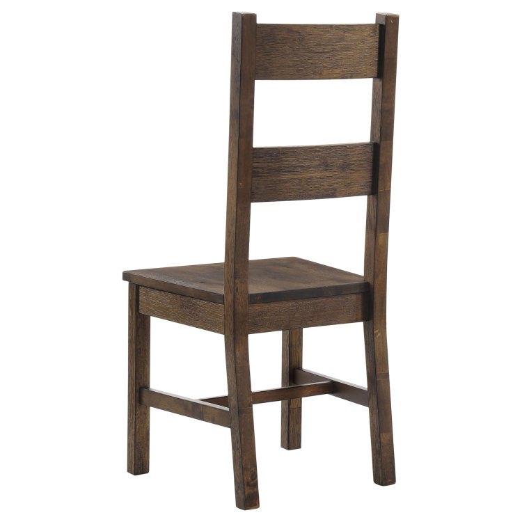 Mina Rustic Golden Brown 5 Piece Dining Table Set