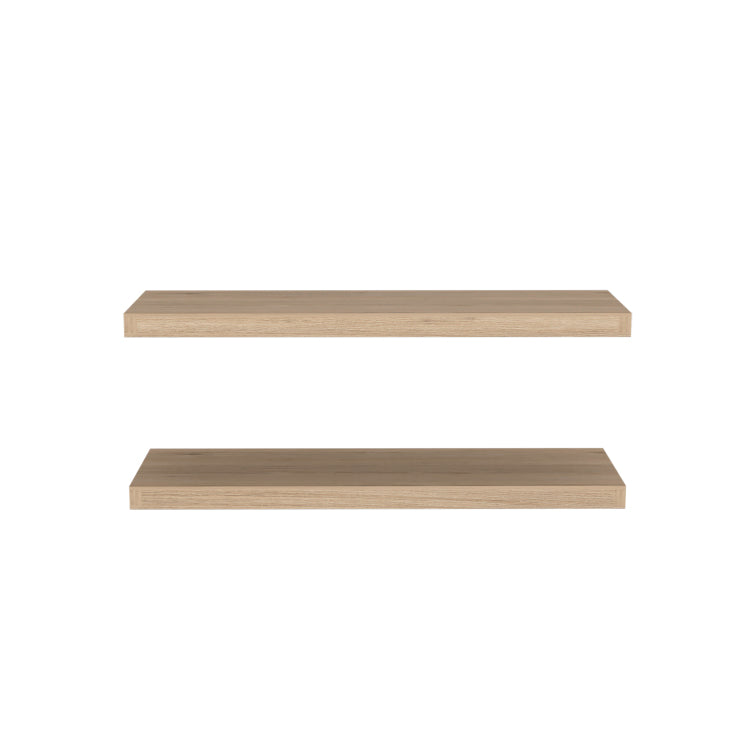 Ecco 31.5" Wide Floating Shelves Set Of 2, Shelves For Wall Decor For Bedroom, Bathroom Storage Shelves, Book Shelves For Living Room