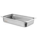 6 Pack Hotel Pans, Full Size Anti Jam Steam Pan, 0.8Mm Thick Stainless Steel Restaurant Steam Table Pan, 4 Inch Deep Commercial Table Pan, Catering Storage Food Pan, For Industrial & Scientific