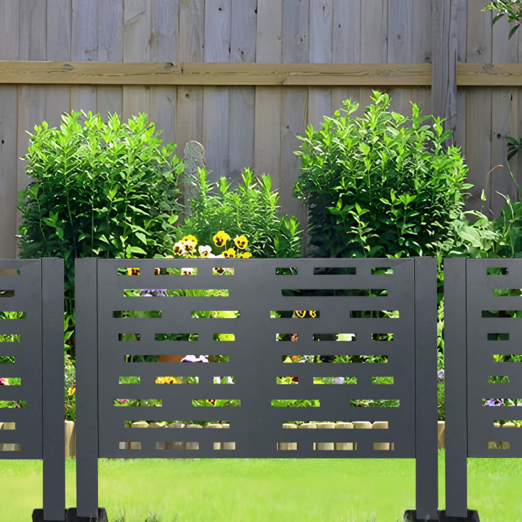 3Ftx2Ft Air Conditioner Fence For Outdoor Units,Metal Privacy Fence Cover, Perfect To Conceal Air Conditioning Units,3 Fence Panels