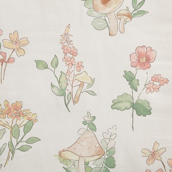 Full Queen Mushroom Garden Comforter Set