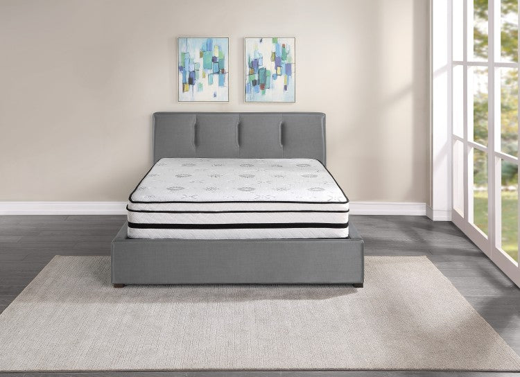 12 Inch Queen Mattress Highly Quilted Cover Hybrid Mattress, White, Plush Foam Mattress In A Box, Luxury Comfort Mattress
