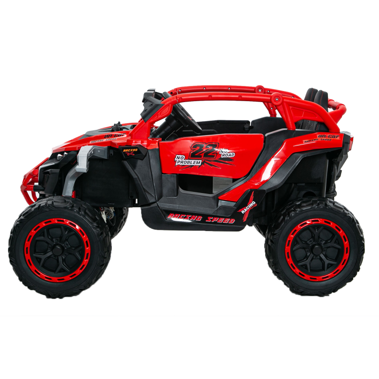 Ride On Models Truck Car 12V Kids Electric Vehicles, Remote Control, Front & Rear Shock Suspension, 2 Seater Utv, Flashlights And A Built In Music Player, For Age 3 6 Years Old Red