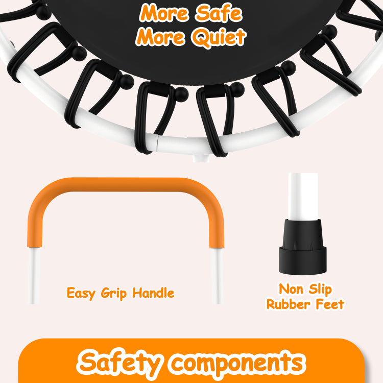28Inch Toddler Trampoline For Kids 1 Year Plus With Handle, Baby Gifts For Boys And Girls, Indoor And Outdoor