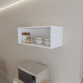 Hard Rock Wall Cabinet In Melamine With Open Storage