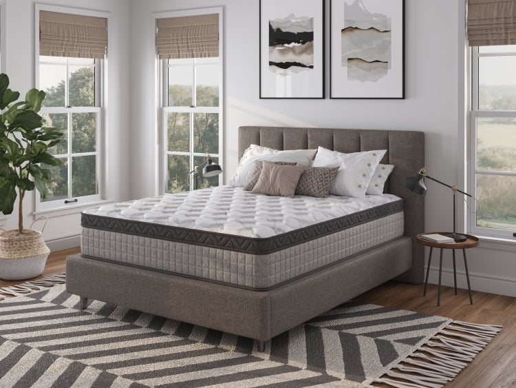Assembled In Usa 10" Full Diamond Innerspring Hybrid And Cooling Gel Memory Foam Mattress, Pressure Relief, And Motion Isolation, Certipur Us And Oeko Tex Certified