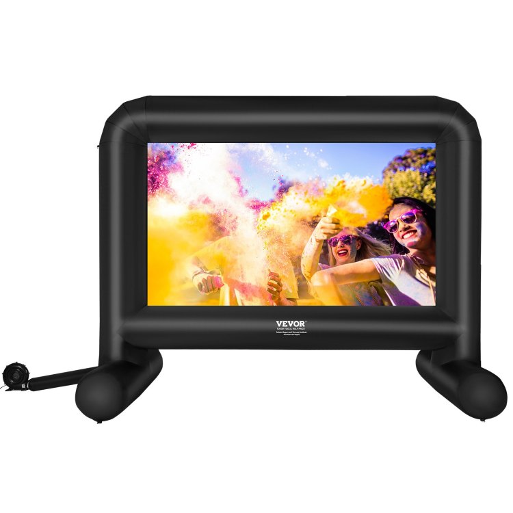 Inflatable Movie Screen, 16 Ft 192Inch Inflatable Projector Screen ,Front Rear Projection, Oxford Fabric Blow Up Screen For Outdoor Parties Backyard Movie Night
