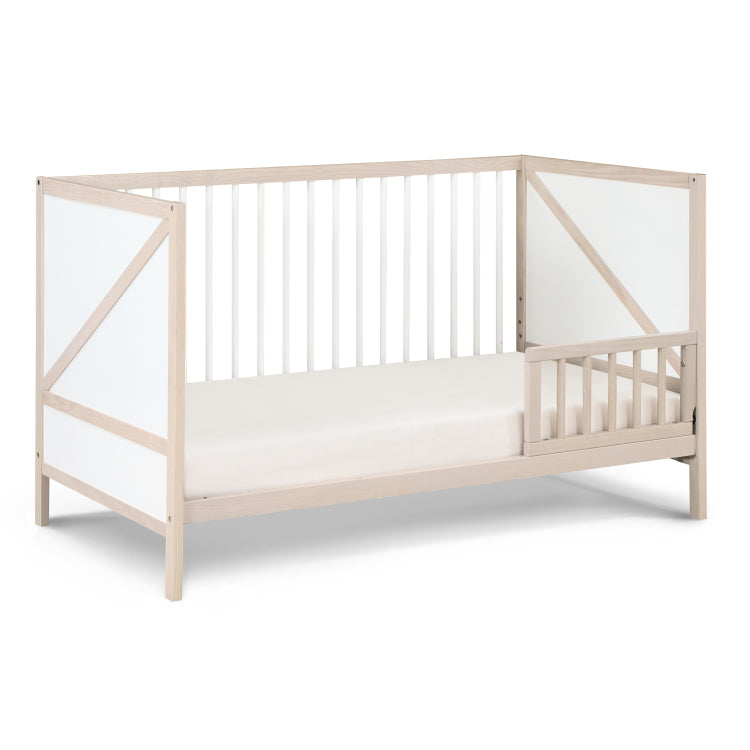 Pixie Zen 3 In 1 Crib In Washed Natural White