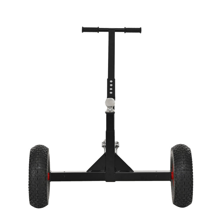 Versatile Heavy Duty Tri Wheels 800Lbs Trailer Dolly Load Capacity, Trailer Mover, With 2" Hitch Ball, 18'' 25'' Adjustable Height. Moving Trailer, Rv,Boat, Farming Equipments, Black