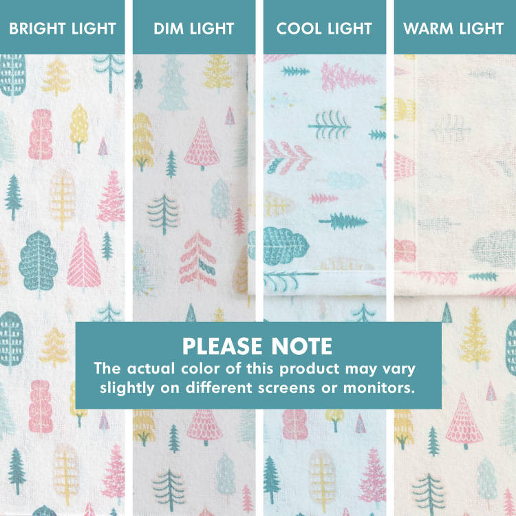 3 Pcs Twin Xl Cotton Printed Sheet Set White Holiday Trees