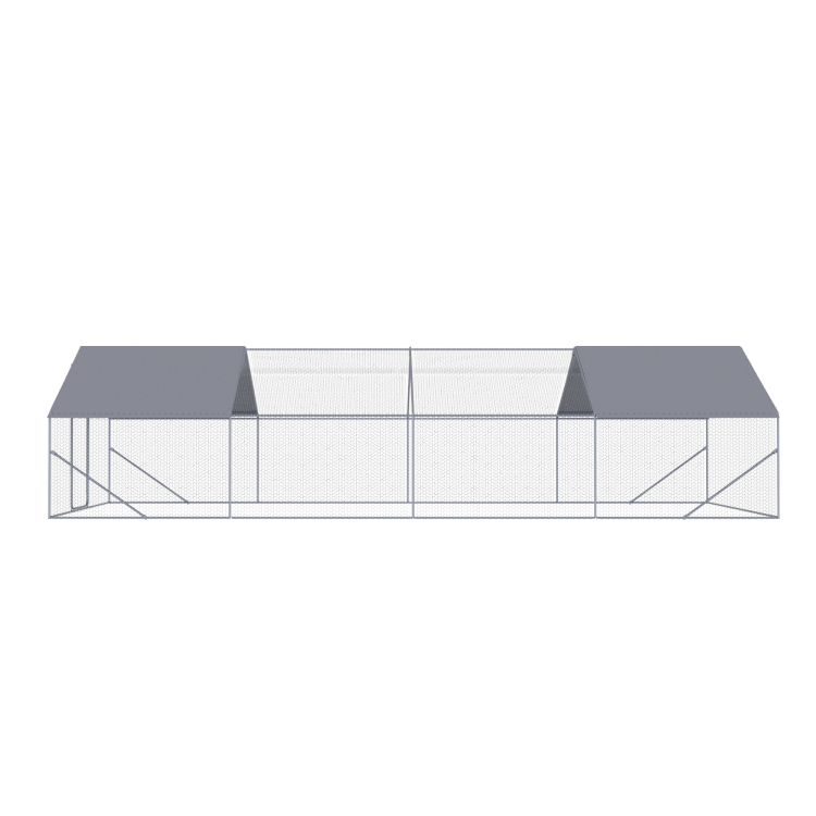 Xpt036 118.11*314.96*78.64 Inch Outdoor Chicken Coop Metal Big Space 26*10*6Ft