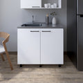 Utility Sink Cabinet Burwood, Kitchen, White