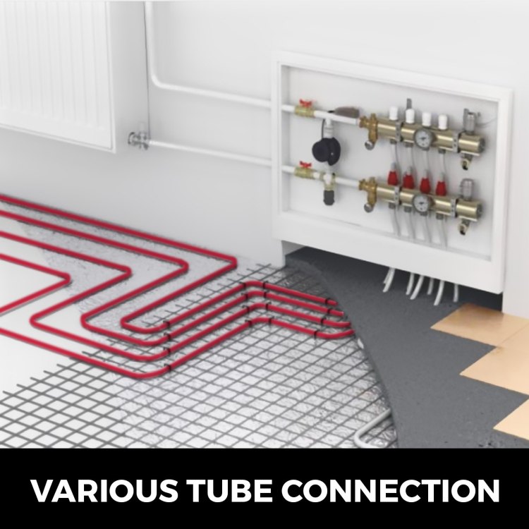 3 4" X 500Ft Pex Tubing Oxygen Barrier O2 Evoh Pex B Red Hydronic Radiant Floor Heat Heating System Pex Pipe Pex Tube 3 4" O2 Barrier, 500Ft Red