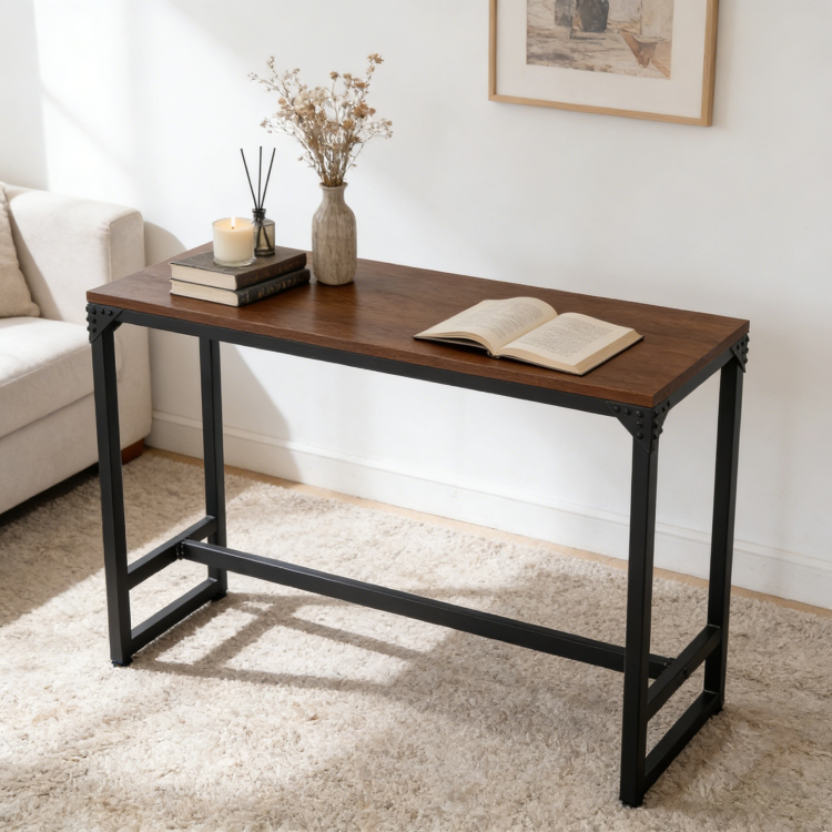 Minimalist Contemporary Industrial Bar Cocktail Logan Table