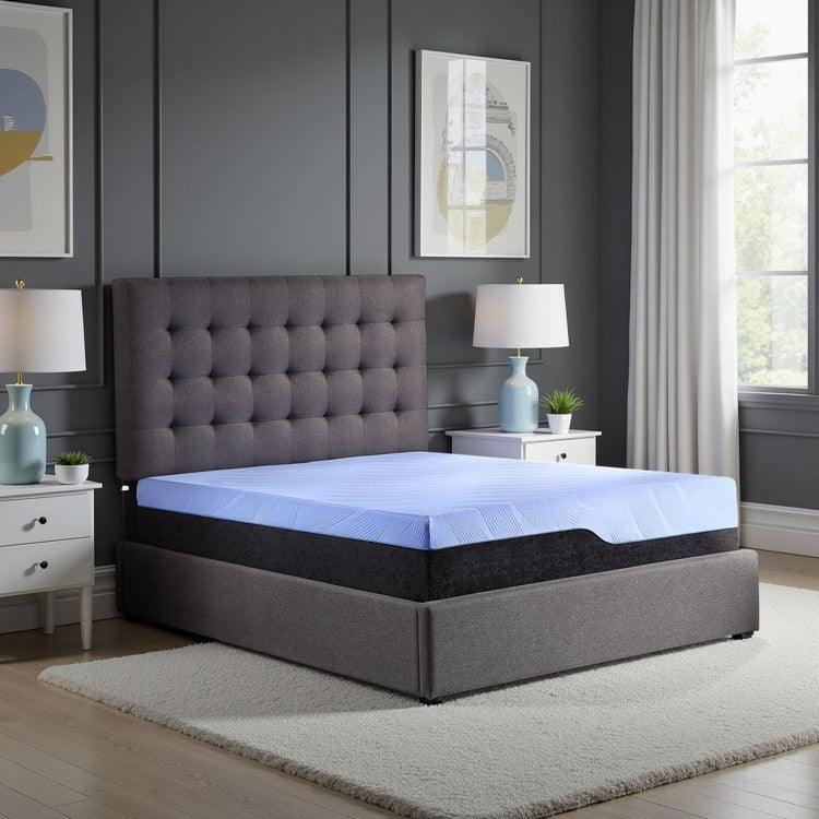 Refresh 12 Inch Hybrid Cooling Fast Responding Latex Foam And Coil Adult Mattress, King Size