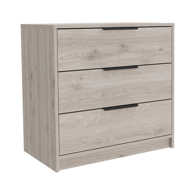 Kaia 3 Drawers Dresser, Superior Top Light Gray