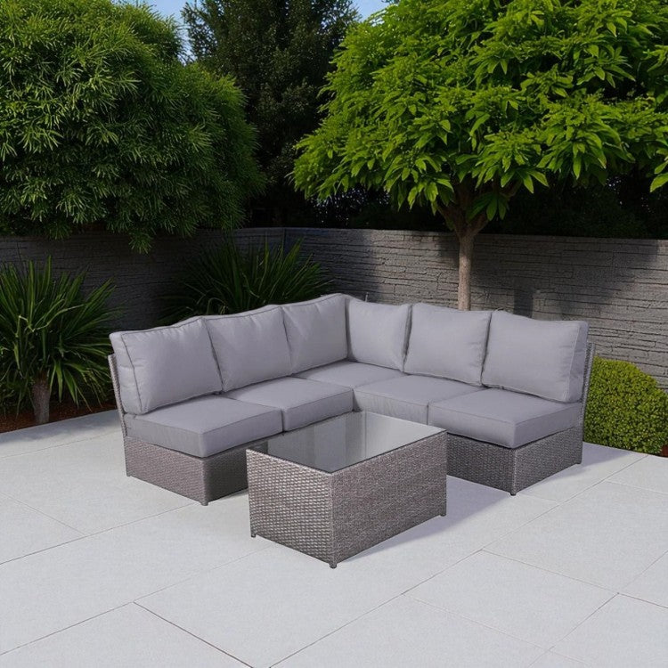 Fully Assembled 4 Person Patio Seating Set With Cushions