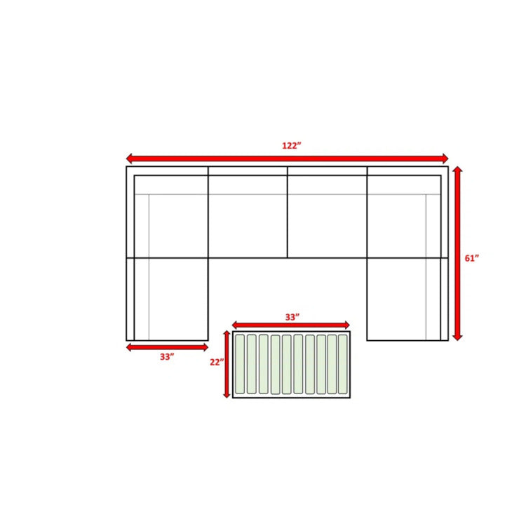 Ready To Use 4 Person Wicker Seating Group With Premium Fabric