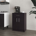 Cope Kitchen Pantry In Melamine With 2 Doors And 1 Drawer, Wengue