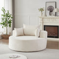 55'L Chenille Sponge Single Sofa,No Assembly Required,Fluffy Modern Sleeper Chair For Living Room, Bedroom, Lounge And Projection Room Not A Swivel Chair