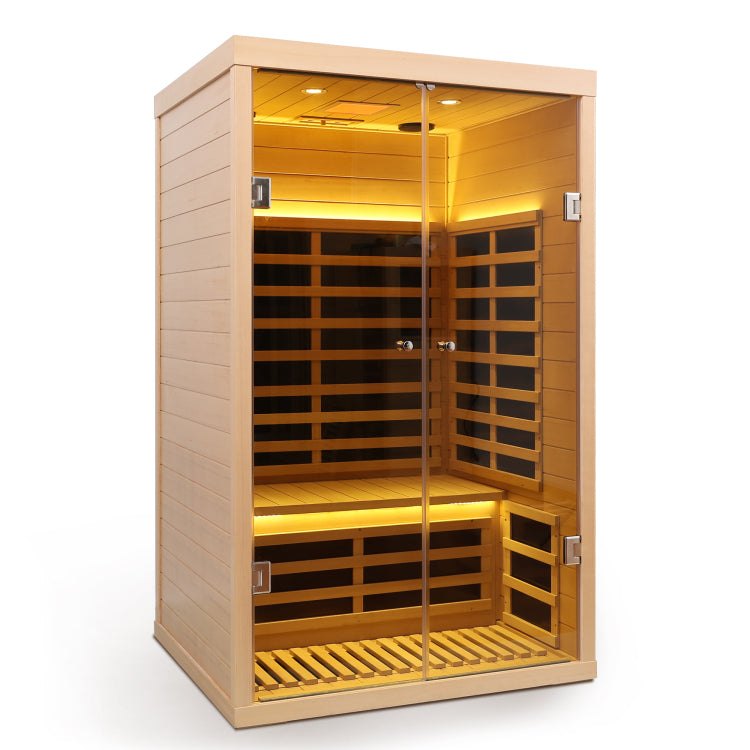 Low Emf Two Person Wide Space Hemlock Double Doors Great Glass Luxury Indoor