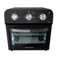 12.5 Quart Air Fryer Convection Toaster Oven, 1500W, 4 Cooking Modes, 7 In 1 Multifunction With Roast, Bake, Grill, Broil, Toast, Dehydrate, Defrost, Stainless Steel, Black