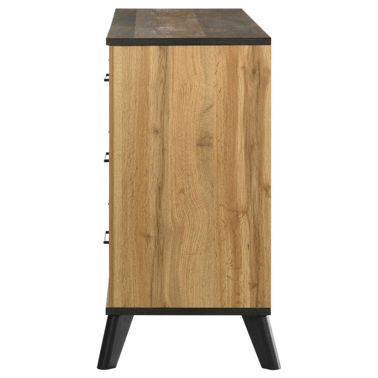 Fraser Natural Pine 6 Drawer Dresser Cabinet