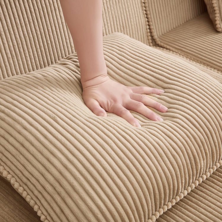 Modular 2 Seat Loveseat Boneless Sofa, Cloud Sectional Couch With Deep Seat, Modern Modular 2 Seat Sofa Couch With Throw Pillows Corduroy Fabric Camel