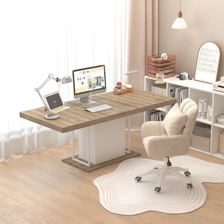 Rectangle Extendable Dining Table For 6 10 People Aged Effect Wood 160 200 Cm