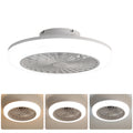 18 Inch Enclosed And Remote, Flush Mount Bladeless Modern Low Profile For Bedroom Kitchen Dining Room