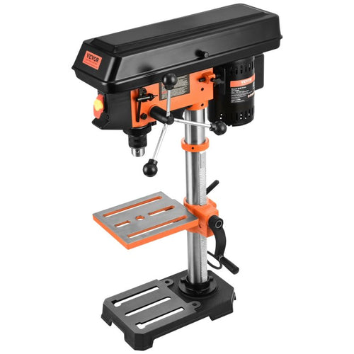 10'' 5 Speed Benchtop Drill Press Cast Iron Drill Press 3.2A 610 2800Rpm