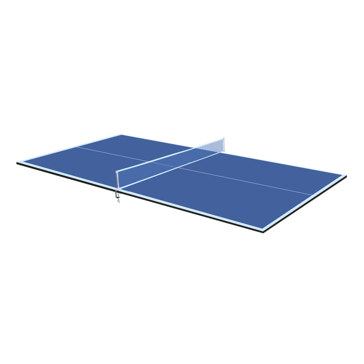 7*4Ft Blue Mid Size Ping Pong Conversion Top Foldable & Portable Table Tennis Table Top For Indoor Games