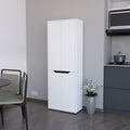 Keyser Multistorage Kitchen Pantry With 5 Shelves And 4 Doors, White Black