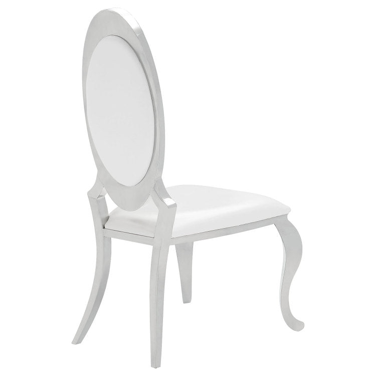 Chester Cream White Upholstered Dining Side Chair Set Of 2