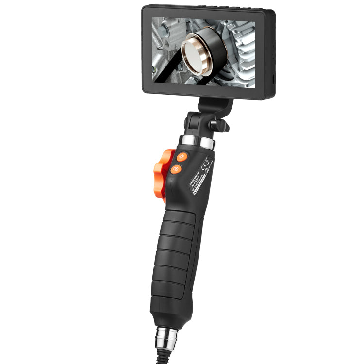 Borescope Endoscope Two Way 180 Articulating 5" Ips 8X Zoom 6.4Mm Lens