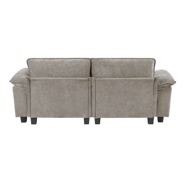 Modern Style Loveseat Plush Comfort Chenille Fabric Upholstery Contemporary Living Room Furniture 1Pc Durable Plywood
