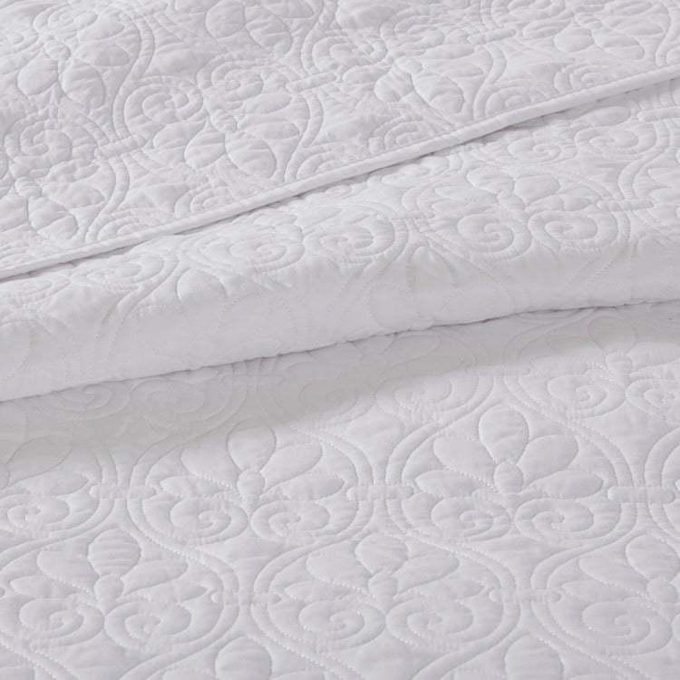 Reversible Bedspread Set White King