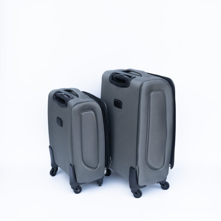 20 24 Travel Case Two Piece Suitcase Set Oxford Trolley Case Without Password Lock Universal Wheel Oxford Cloth Backpack Gray