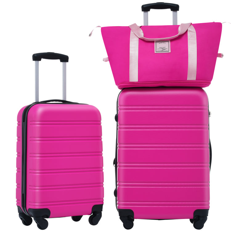 Hardshell Luggage Sets 2Pcs Bag Spinner Suitcase With Tsa Lock Lightweight