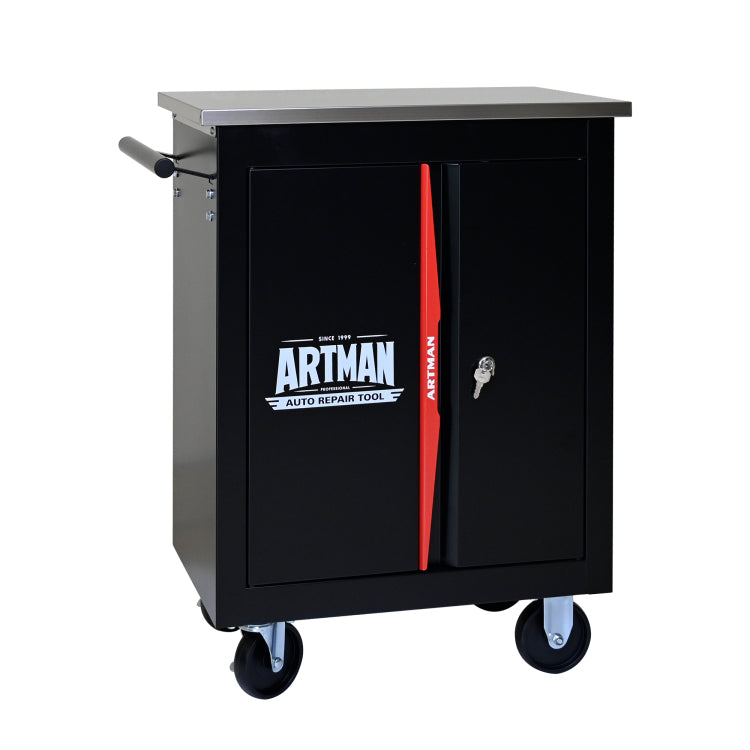 Double Door Clapboardl Multi Function Tool Cart Blak&Red