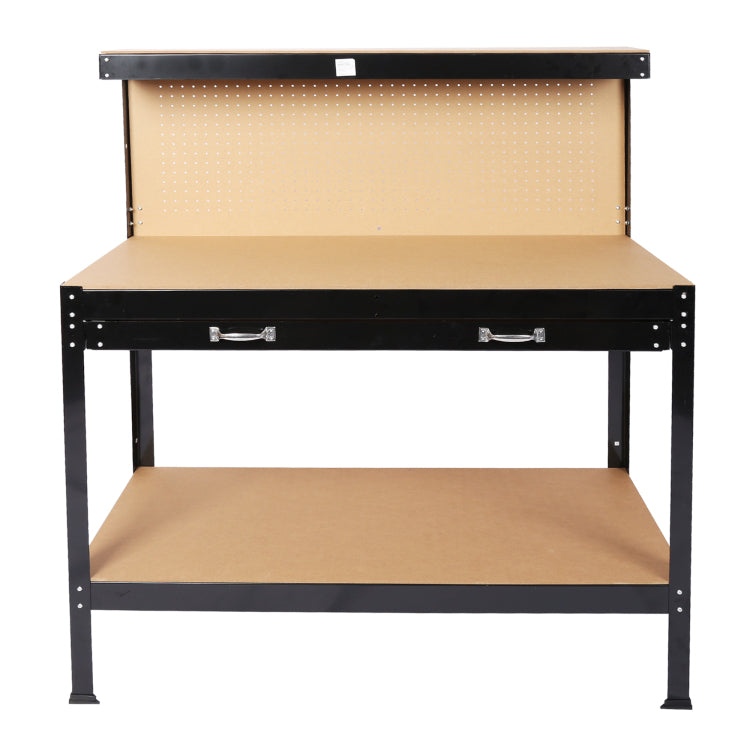 Steel Workbench Tool Storage Work Bench Workshop Tools Table W Drawer And Peg Board 63"