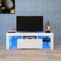 Entertainment Tv Stand, Large Tv Stand Tv Base Stand With Led Light Tv Cabinet