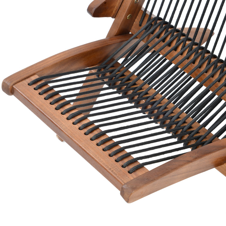 Folding Roping Wood Chair