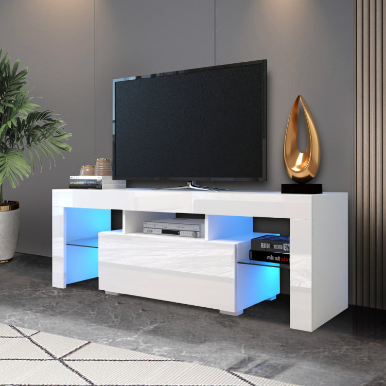 Entertainment Tv Stand, Large Tv Stand Tv Base Stand With Led Light Tv Cabinet