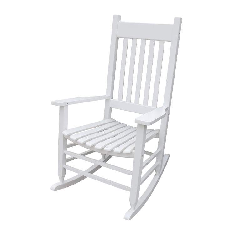 Wooden Porch Rocker Chair White