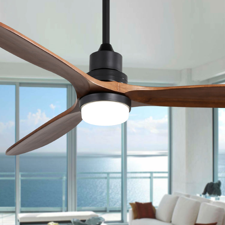 60 Inch S 3 Solid Wood Fan Blade Noiseless Reversible Motor Remote Control