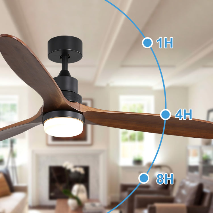 60 Inch S 3 Solid Wood Fan Blade Noiseless Reversible Motor Remote Control